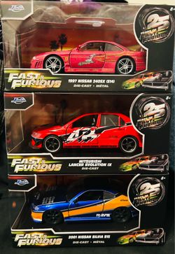 Jada Fast & Furious 25th Anniversary Die-Cast 3-Pack