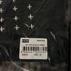 Ksubi van winkle black rebel size 32 skinny