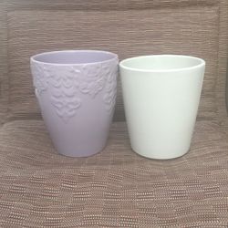 Planters - One Lavender, one White