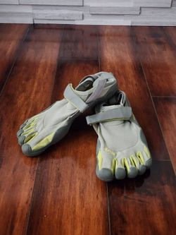 Vibram FiveFingers Gray/Green Barefoot Toe Shoes EU 43 Men's Minimalist Running