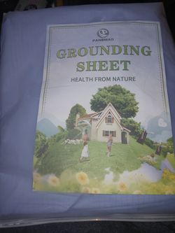 PANBMAO Grounding Sheets Queen Size | Organic Cotton + Silver Fiber | Grounding Fitted Sheets with Grounding Cord (Lake Blue color, Queen size)