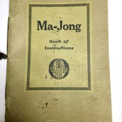 Vintage Ma-Jong Book of Instructions 1923