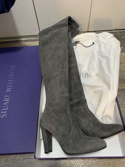 Stuart Weitzman Over The Knee Boots Size 7 Grey