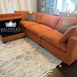 NEW Performance Fabric Cloud Sectional Couches