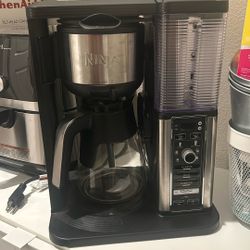 Ninja Specialty Coffee Maker with Fold-Away Frother & Glass Carafe