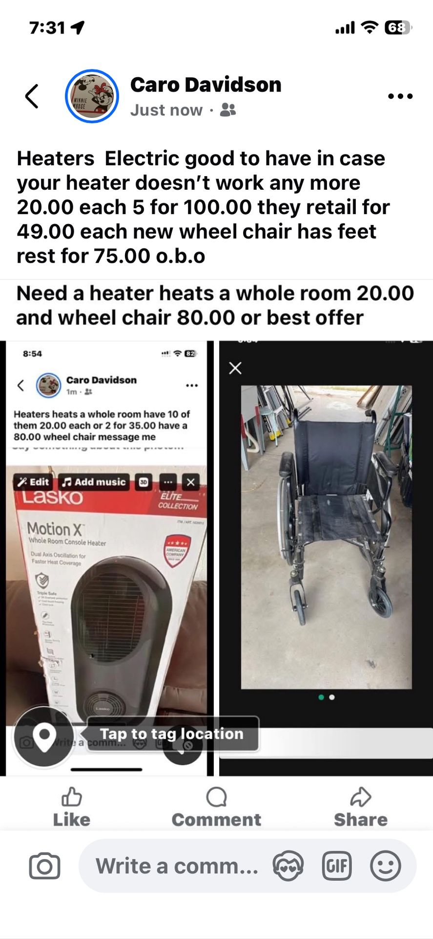 Electric Heater New With Remote Controllers