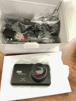 4K Dash Cam Front and Rear, 64G SD Card,2160P+1080P FHD Dual Dash Camera for Cars,176°+160° Wide Angle,3.2'' IPS Screen Dashcam,Loop Recording,G-Senso