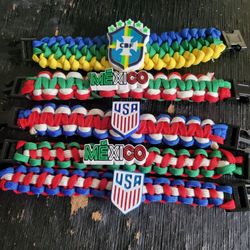 Custom Paracord Bracelets (WORLD CUP)