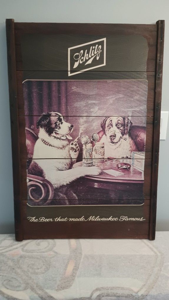Vintage Schlitz Beer Sign