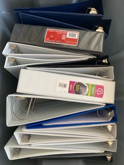 15 binders different size