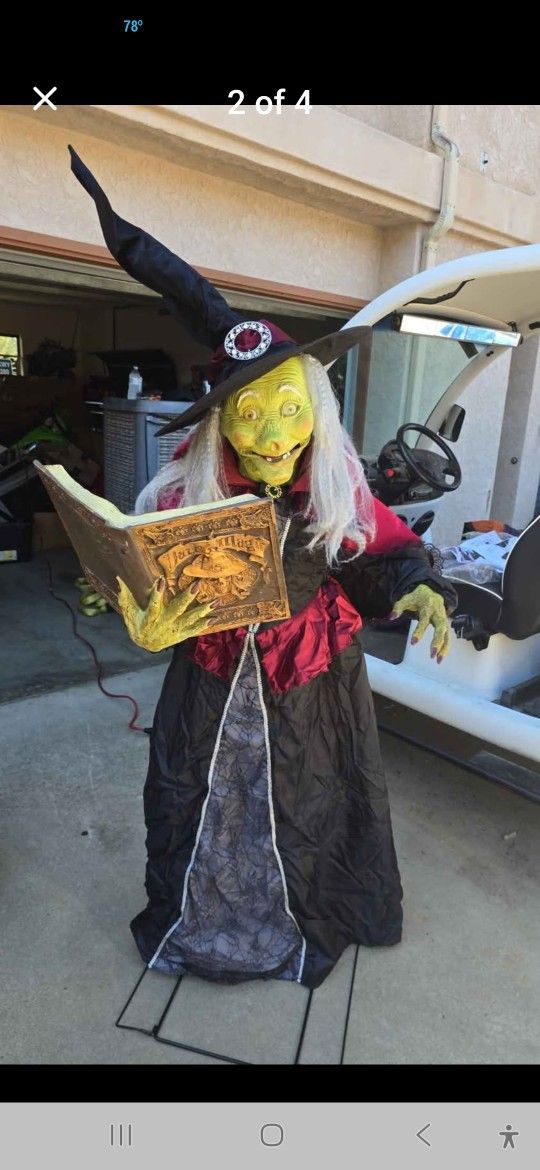 Halloween Talking And Moving Witch