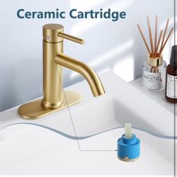 Brushed Gold Bathroom Faucets gold And Nickel And Black  A42  