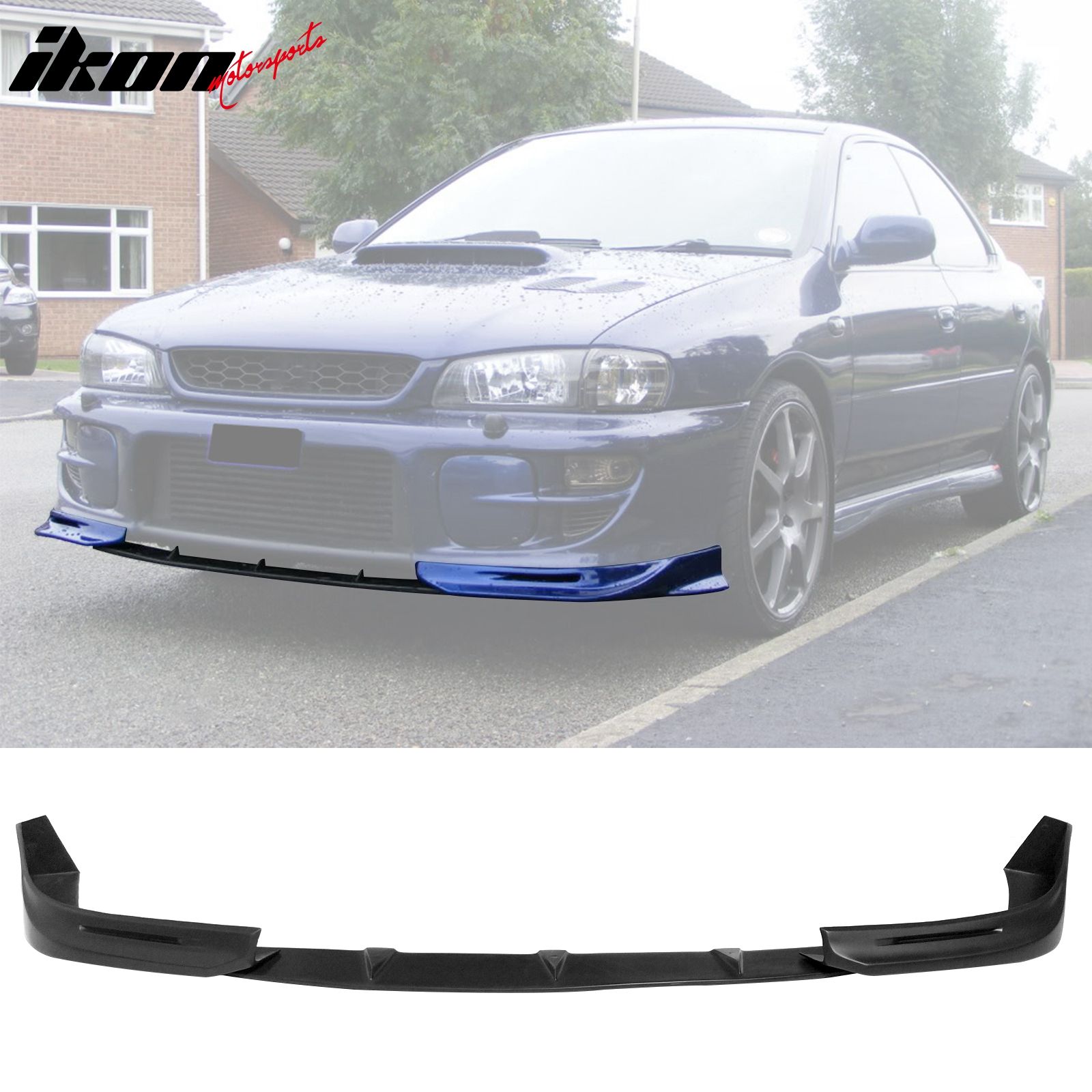 Fits 97-01 Subaru Impreza WRX Front Bumper Lip Lower Spoiler 3PCS PU - GD Style