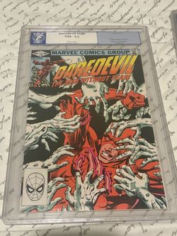 1982 Marvel Comic Daredevil #180 CGC 9.2 White Pages Appear Elektra, Kingpin