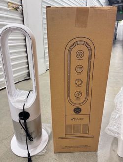 Bladeless Tower Fan 40W Cooler Fan Combo with Remote 8 Speeds and 9H Timer, LED Display