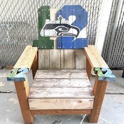 Seahawks Wooden Chair 