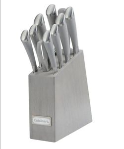 Juego de cubiertos modernos Cuisinart Classic de 11 piezas de acero inoxidable