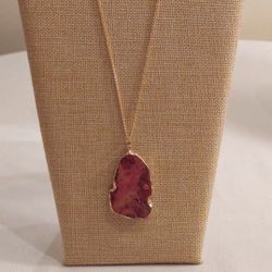NATURAL STONE PENDANT NECKLACE  ( $15 EACH )   