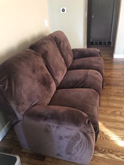 FREE Power Recliner Sofa And Loveseat