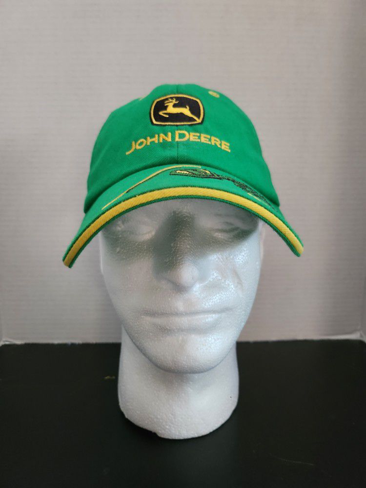 John Deere Solid Green Tractor Snapback Hat Nissun Sun Cap Bader & Sons Co.