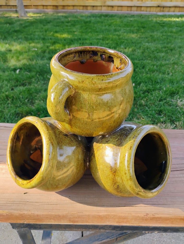 Flower Pots Green