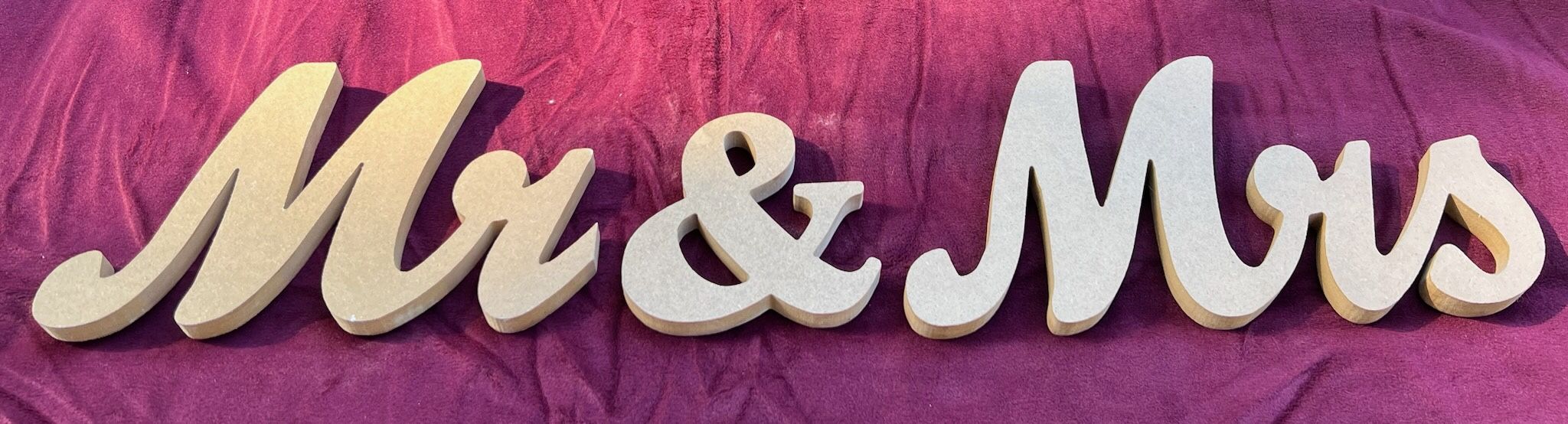 Mr & Mrs table center piece  