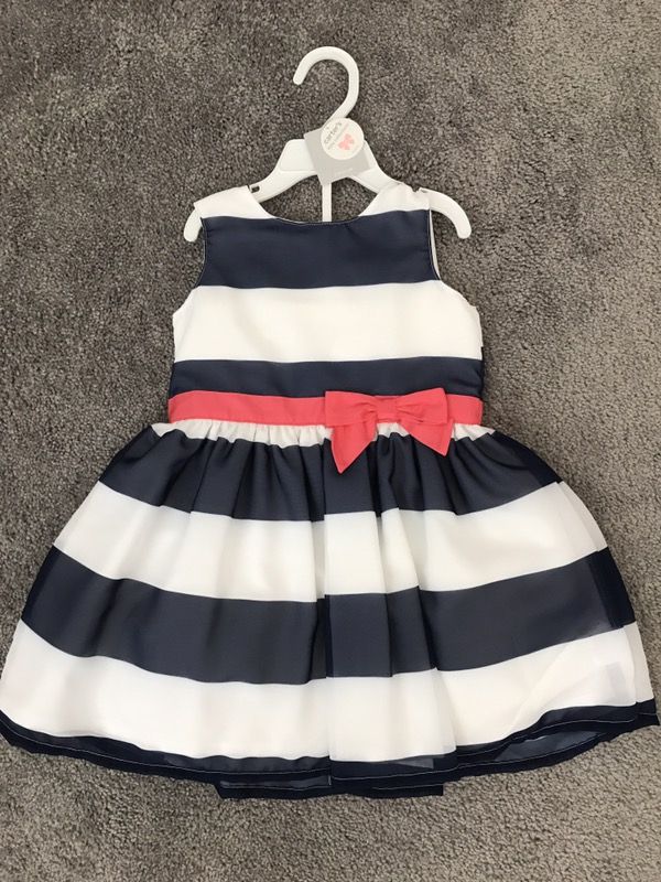 Carter's navy and white dress 24months
