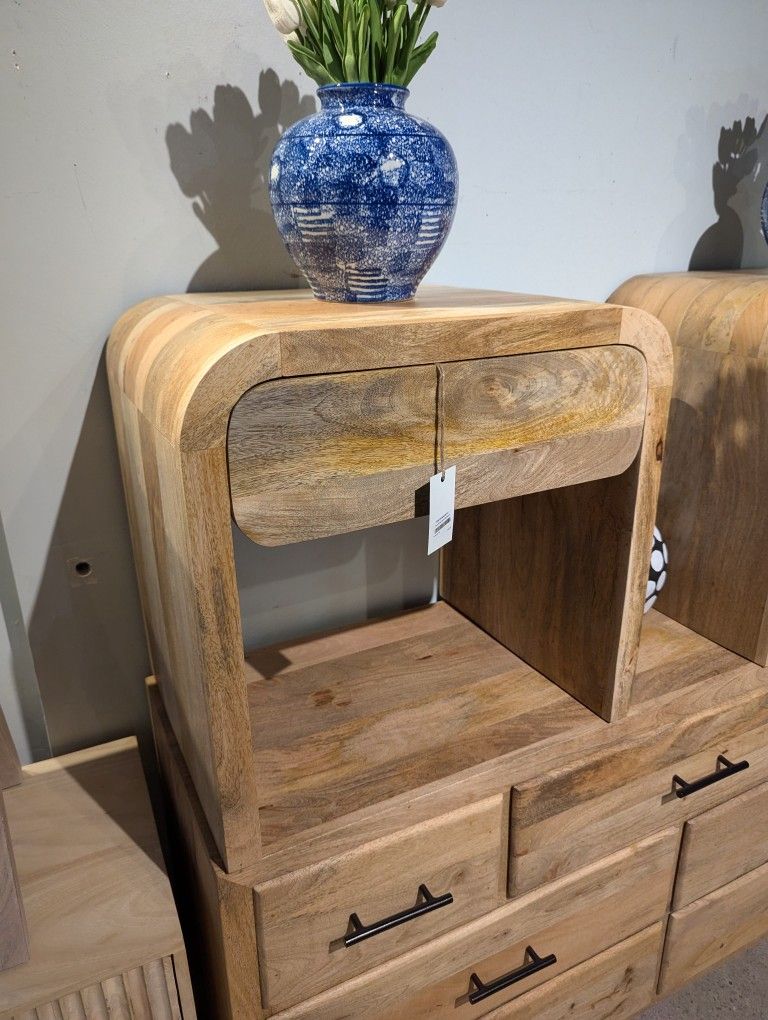 Unique Handcrafted Mango Wood End Table