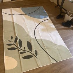 Abstract Leaf Area Rug
