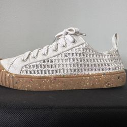 HAVAUANAS SAND SNEAKERS WITH SPECKLED GUM SOLE SIZE: 8 WOMENS