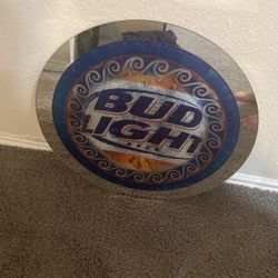 Bud light Bar Sign/Mirror