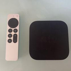 Apple TV 4K Wi-Fi (3rd generation) and siri remote