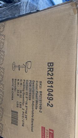 Brand New Bar Stools Set of 2 – Sealed Box