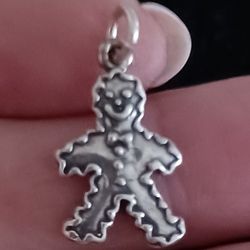 Vtg.sterling Silver GiNGERBREAD BOY CHARM