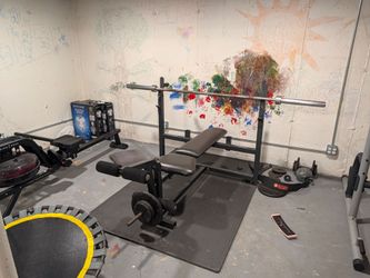 Bodysmith Heavy-Duty Weight Bench & Weight Set – Complete Home Gym Setup