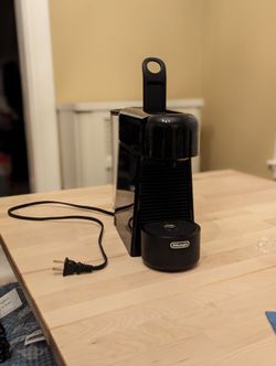 Nespresso Essenza Plus Espresso Machine And Recycling Bin