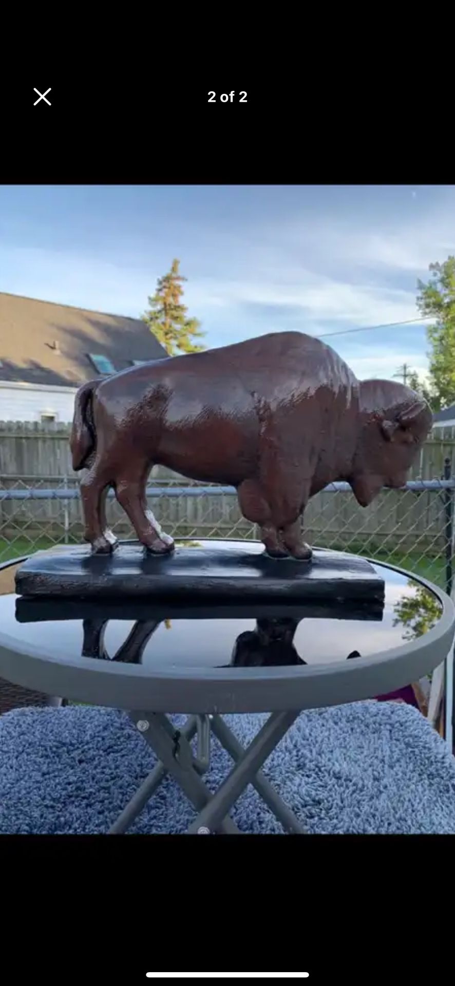 The Classic Brown Buffalo Statue