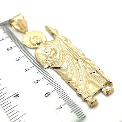 14kt Gold Large San Judas Pendant 10.20grams 159301 5
