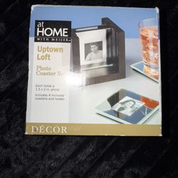Uptown Loft Photo Coaster Set.  