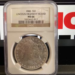 1886 Morgan Silver Dollar Ngc Ms66