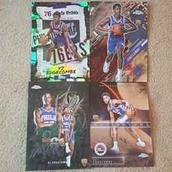 4 VJ Edgecombe Topps Rookie Cards For 25 (Read Description For Details)