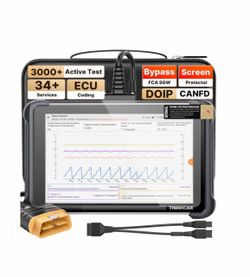 THINKCAR 689 OBD2 Scanner Bidirectional Scan Tool ECU Coding, 34+ Service, Engine Light Code Reader Injector, Throttle Crankshaft Learning