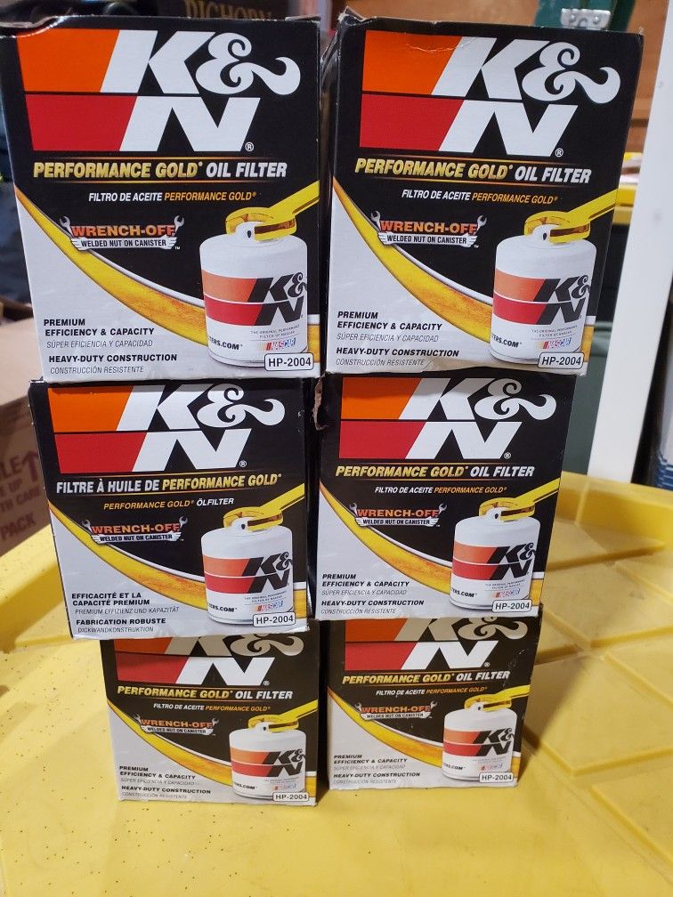 6x K&N HP-2004 Oil Filters - Brand New, Great Deal!