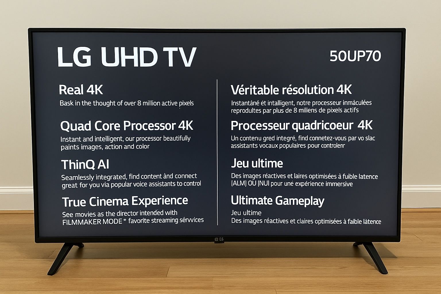 LG 50” UHD 4K Smart TV – Excellent Condition – $225 OBO