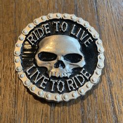 Monster Belt Buckles by Mobtown Chicago Vampire Skull & Chain Biker Metal Buckle