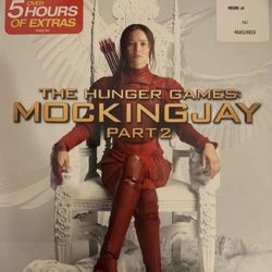The HUNGER GAMES MOCKING JAY Part 2 (Blu-Ray + DVD + Digital-2015) NEW!