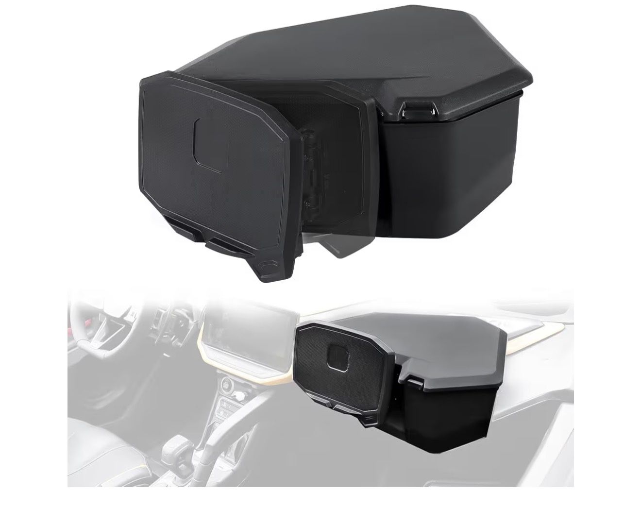 Brand New In The Box- Tablet Phone Holder with 4L Storage Box for Can-Am Maverick R, R X, R X RS 2024+, R Max, X, X RS, Smart-Shox 2025+, Magnetic Mou