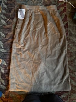 100% Camel Hair Vintage Dress Skirt