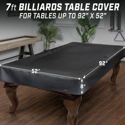 7 ft Premium Leatherette Pool Table Cover