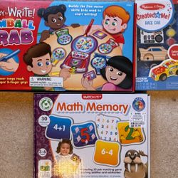 Kids Educational Games & Craft Set — Great Condition